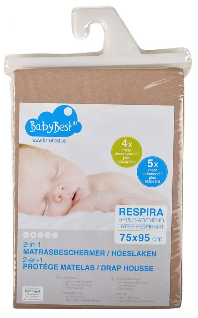 Protège-matelas Respira 75x95cm | Beige