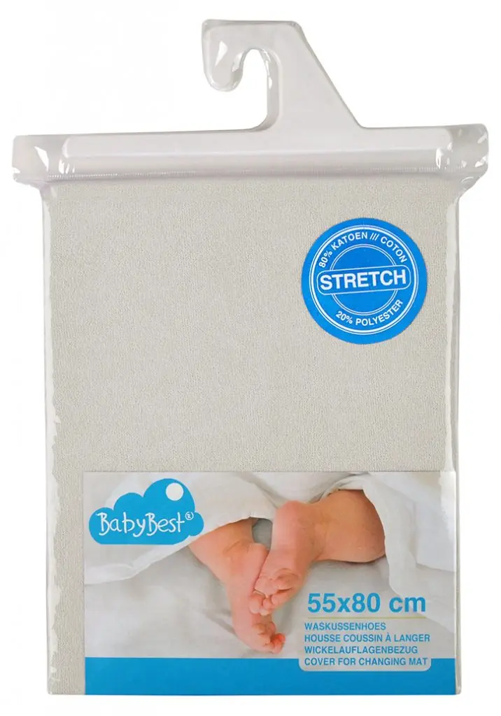 Housse matelas à langer Tissu éponge 55x80cm Ecru | Ecru