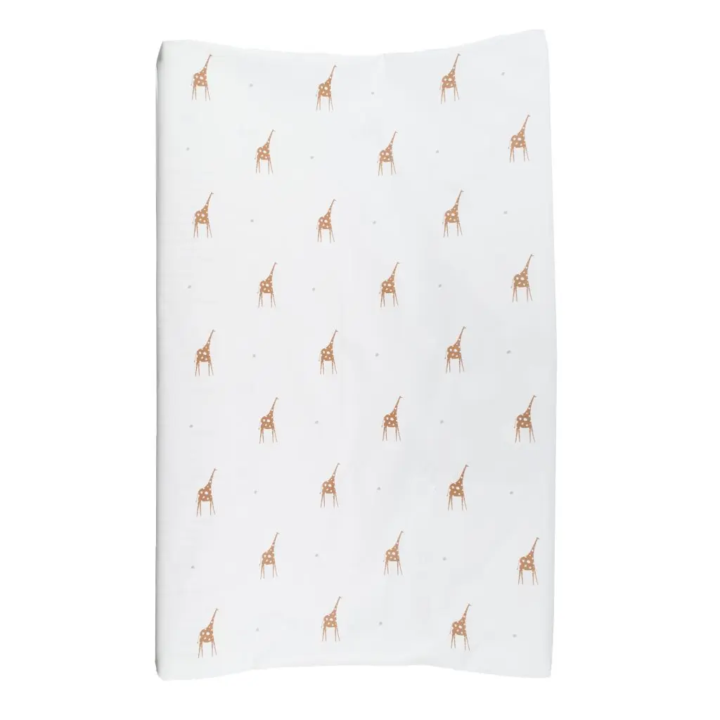 Matelas à langer 72x44cm Girafe Allover | Blanc