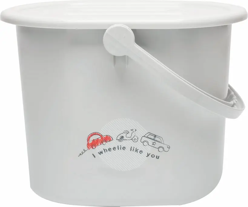 Poubelle à couches Wheely | Gris