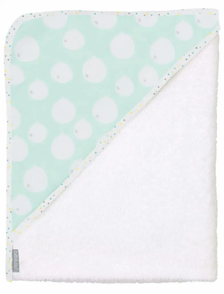 Cape de bain 75x85cm Confetti Party | Blanc