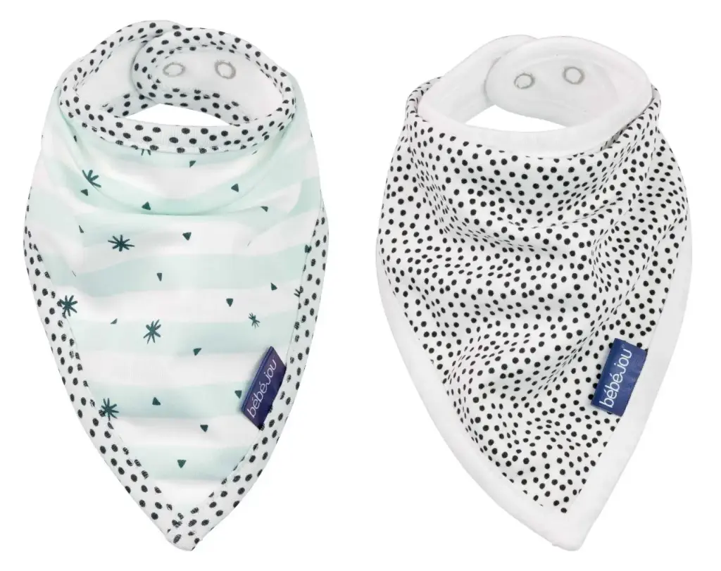 Bandana bavoirs 2 Pièces Hello Little One | Multicolore