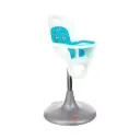 Chaise haute Flair | Blanc/Bleu