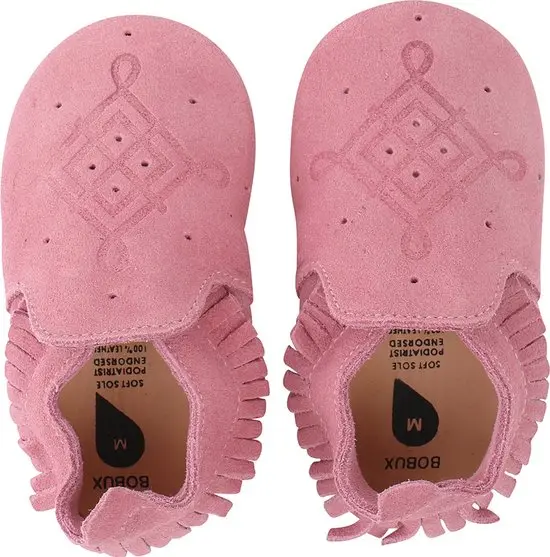 Soft Soles Suede Moccasin Rose | Roze