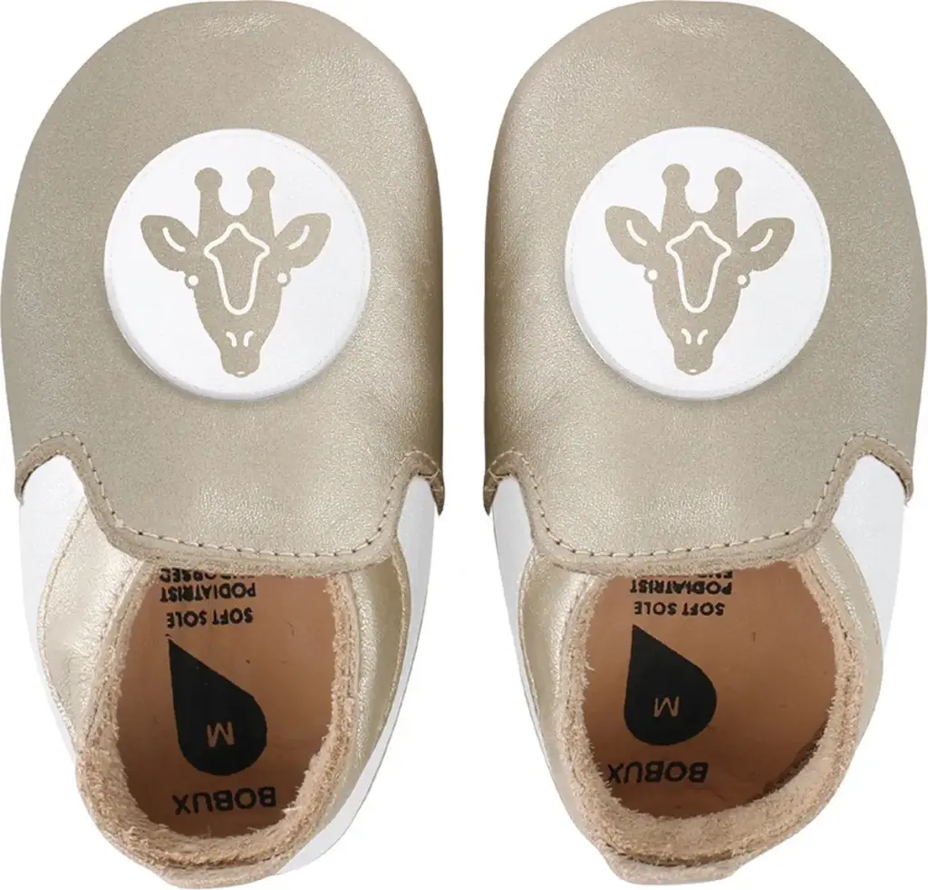 Soft Soles Giraffe Loafer Gold/White | Or