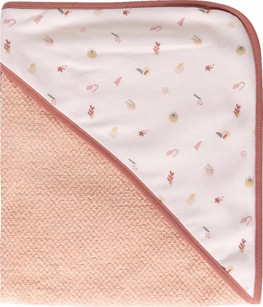 Badcape 75x85cm Sunset Shapes | Roze