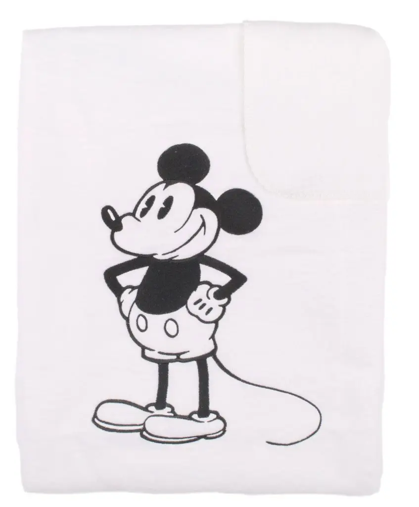 Couverture 75x100cm Mickey | Blanc/Noir