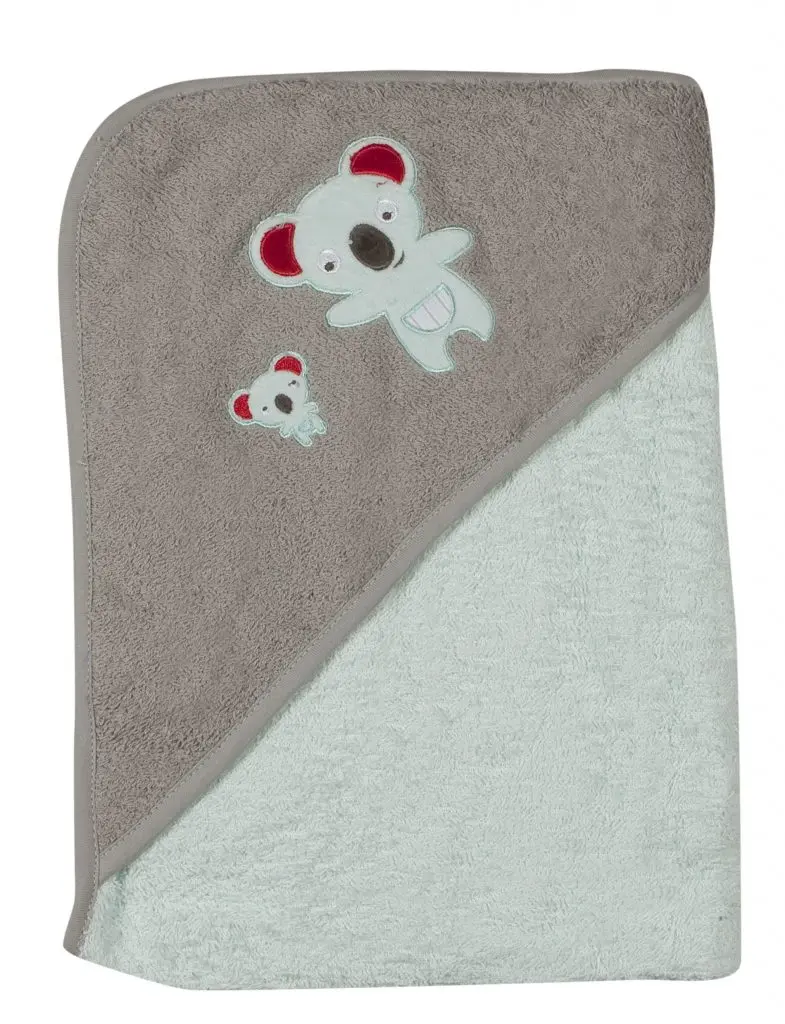 Cape de bain 75x75cm Koala | Menthe