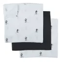 Lingettes Hydrophile 65x65cm 3 Pièces Mickey | Blanc/Noir