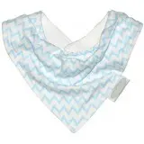 Bavoir Bandana Jersey Chevron Blue | Bleu