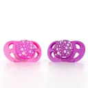 Sucettes 0-6m 2 Pièces Pink/Purple | Rose/Violet