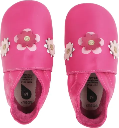 [00037-05S] Soft Soles Flowers Pink | Rose
