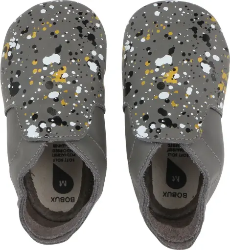 [04044-10S] Soft Soles Spekkel Grey | Anthracite