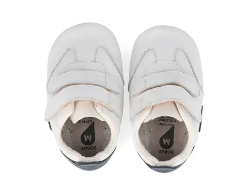 Soft Soles Pitch White/Navy | Blanc