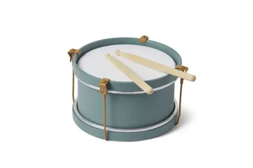 [13133-141] Houten Trommel Blue-ish | Blauw