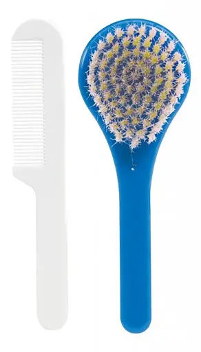 [0L209-07] Brosse et peigne Ocean Blue | Bleu