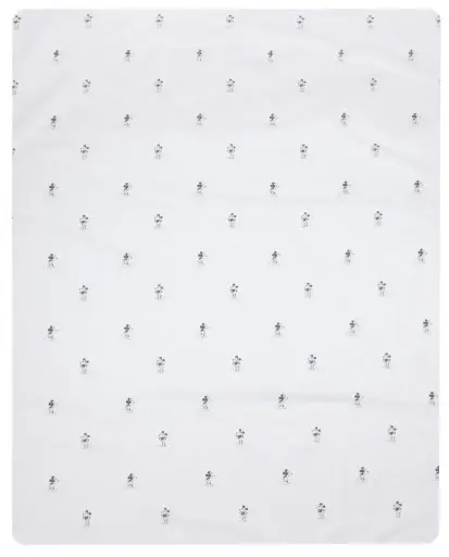 [01212-140] Drap 120x150cm Mickey | Blanc/Noir
