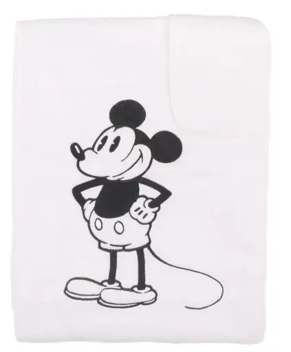 [01303-140] Couverture 75x100cm Mickey | Blanc/Noir