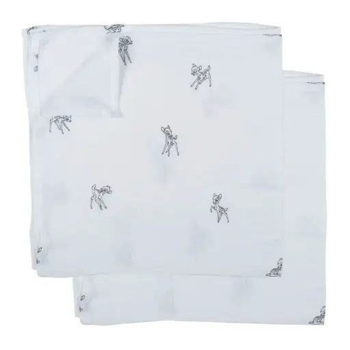 [01588-141] Lingettes Hydrophile 90x100cm 2 Pièces Bambi | Bleu