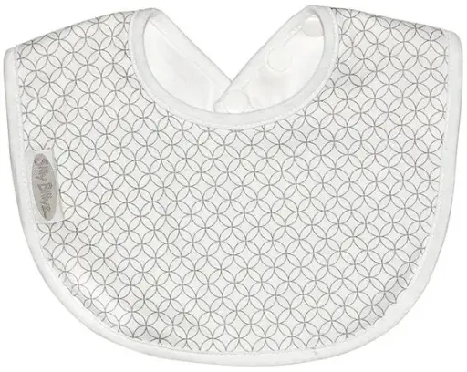 [01630-99] Bavoir Newborn Jersey Geo Circle Grey | Gris