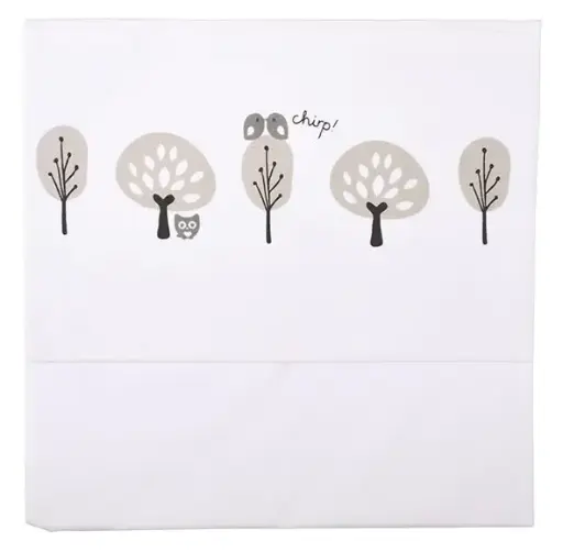 [01212-301] Laken 120x150cm Forest | Wit/Grijs