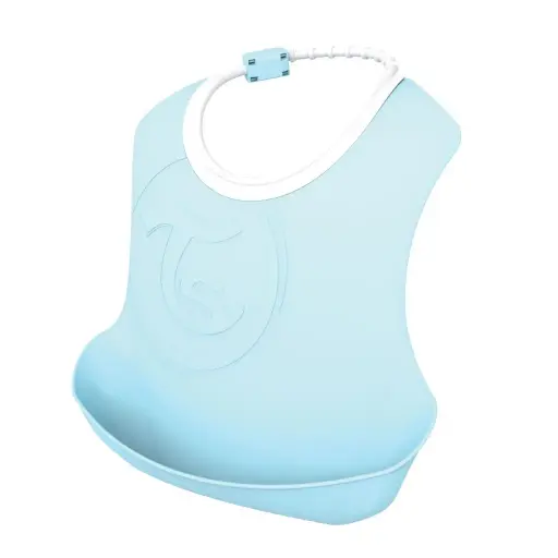 [78220-00] Bavoir 2 Pièces Pastel Blue/Green | Bleu/Vert