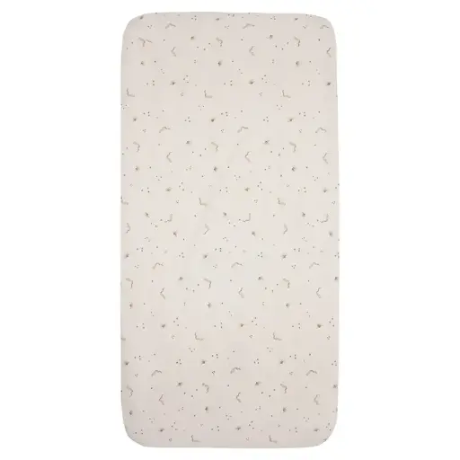 [01001-919] Drap-housse 60x120cm Galaxy Dreams | Ecru 