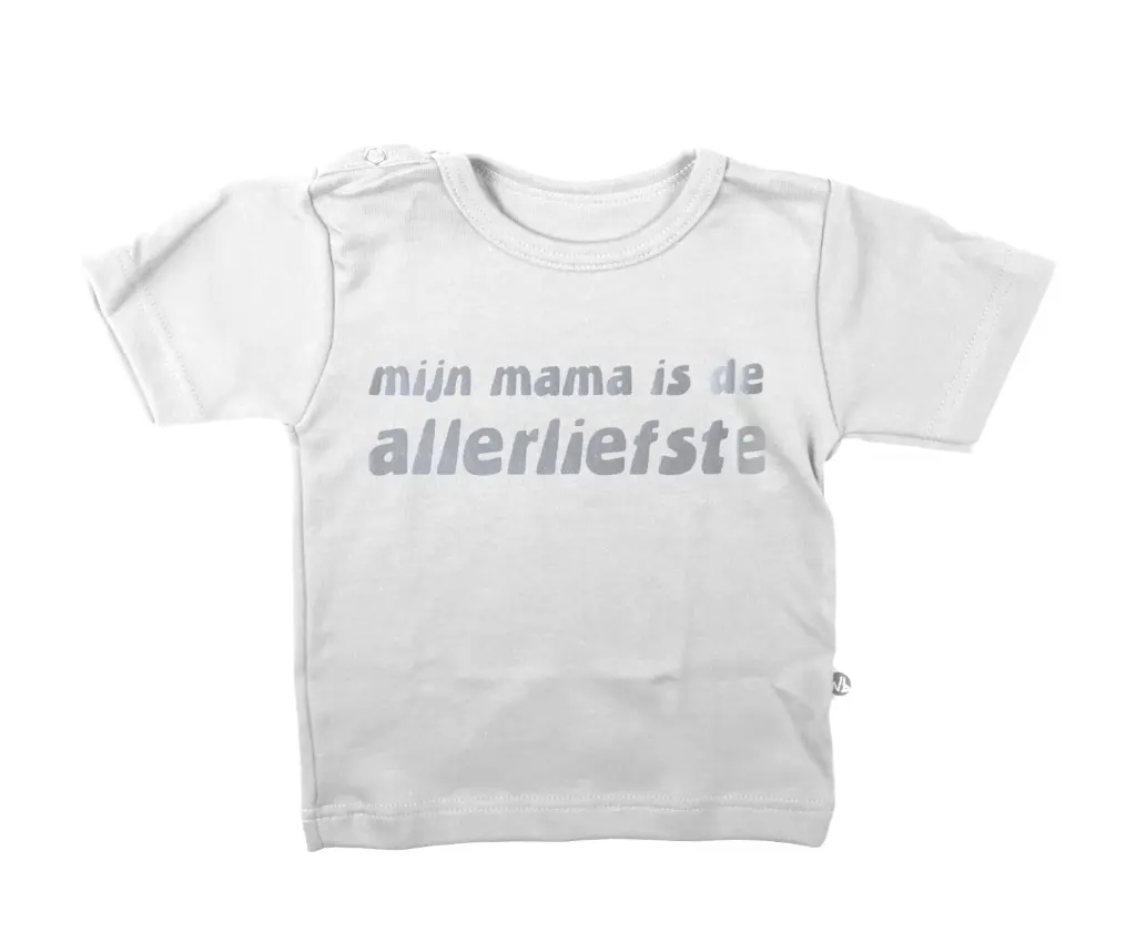 T-shirt 'Mijn mama is de allerliefste' | Blanc