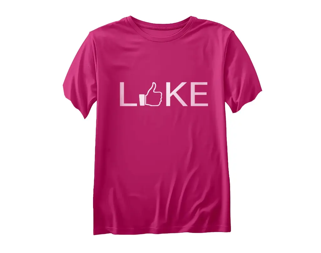 T-shirt 'Like' | Fuchsia