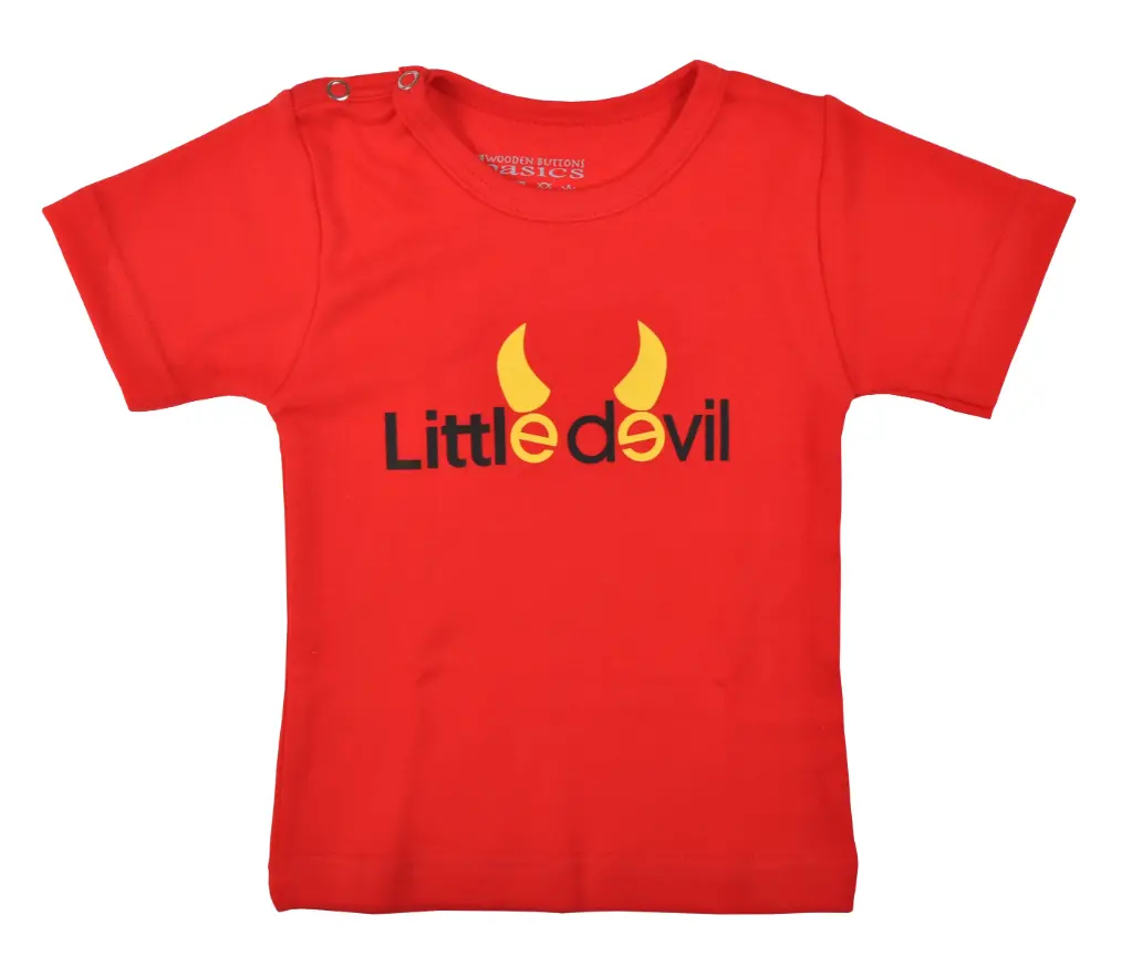 T-shirt Rode Duivels 'Little Devil' | Rood 