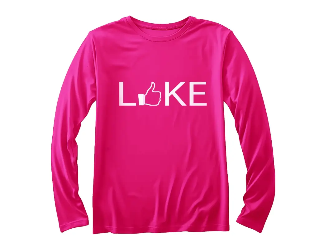 T-shirt à Manches Longues 'Like' | Fuchsia