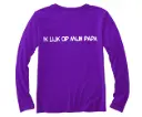 T-shirt à Manches Longues 'Ik lijk op mijn papa' | Violet