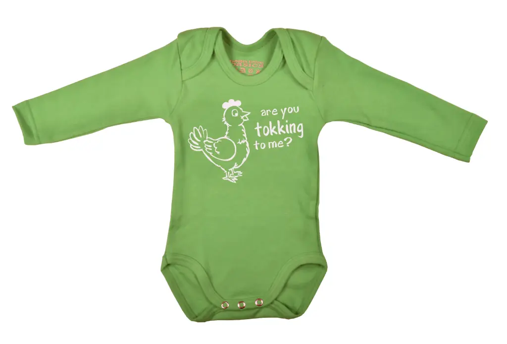 Body à Manches Longues 'Are you tokking to me?' | Vert