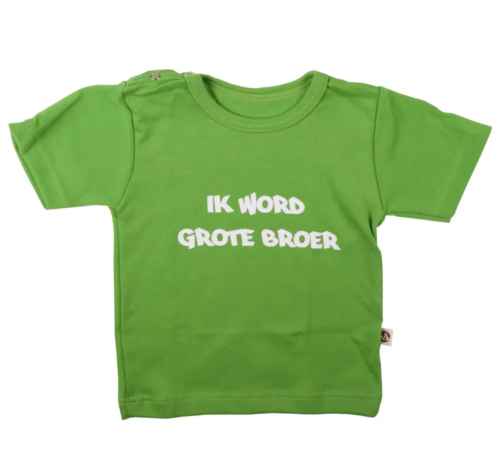 T-shirt 'Ik word grote broer' | Vert