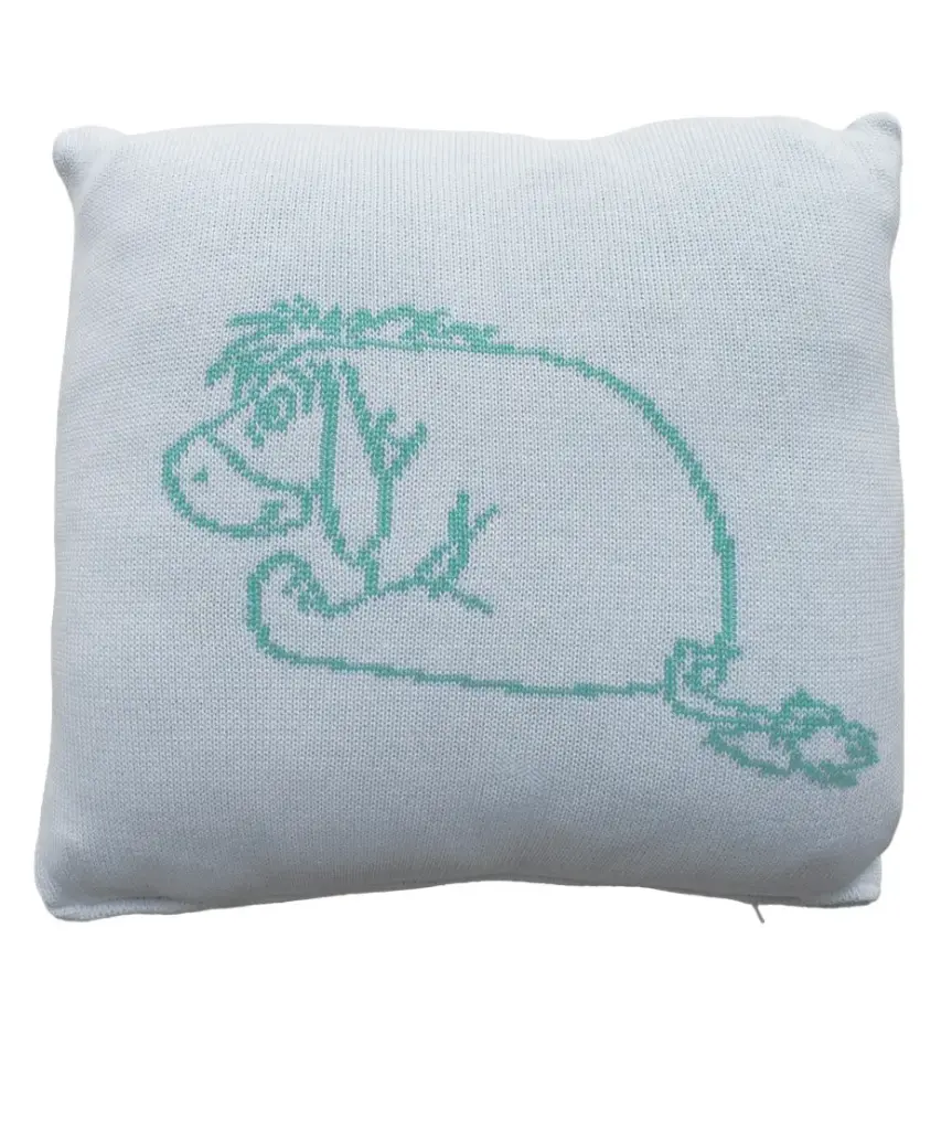 Kussen Gebreid 40x40cm Wishing Pooh | Groen 