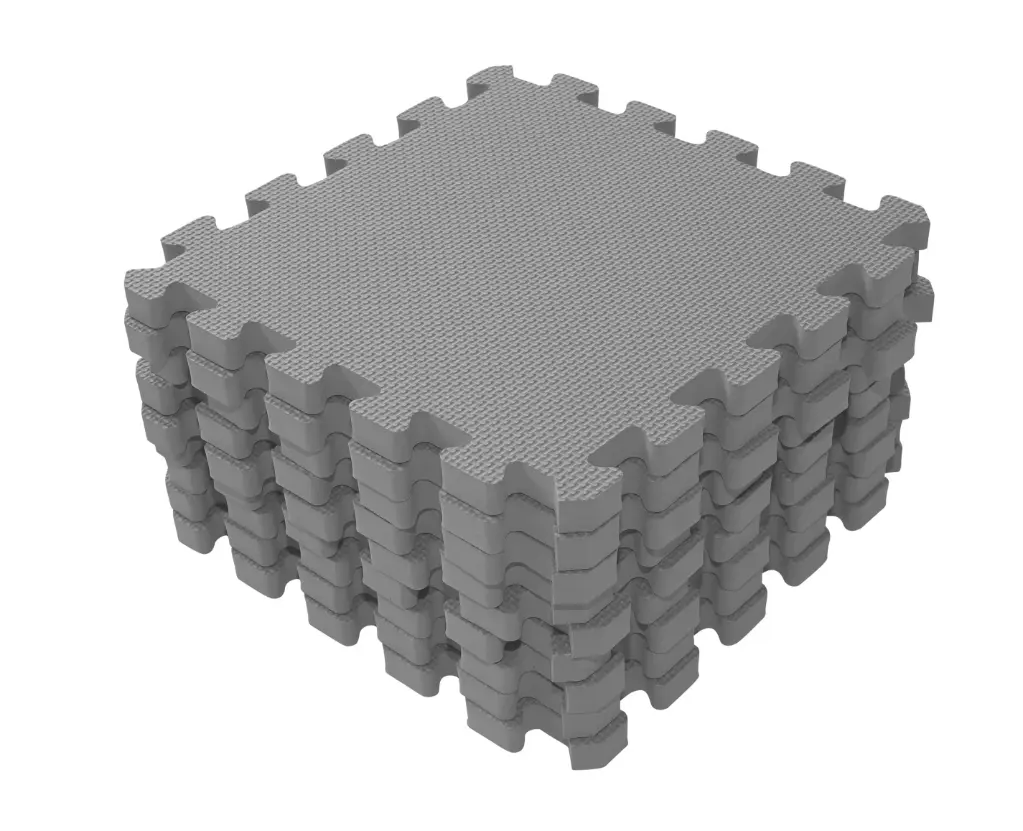 Puzzeltegels 9 Stuks 90x90cm Concrete | Grijs