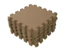 Puzzle tiles 9 Pieces 90x90cm Cappuccino | Brown