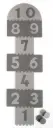 Tapis-puzzle Marelle | Gris