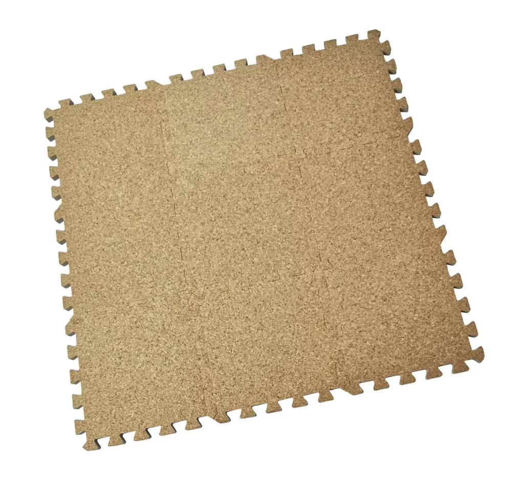 Tapis-puzzle 9 Pièces 90x90cm Liège | Beige