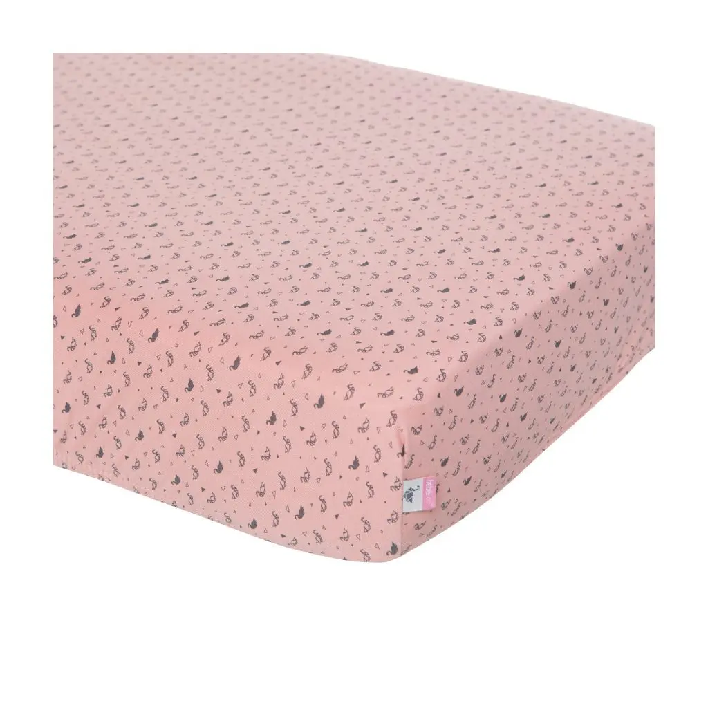 Hoeslaken Tetra 40x80cm Fabulous Swan | Roze