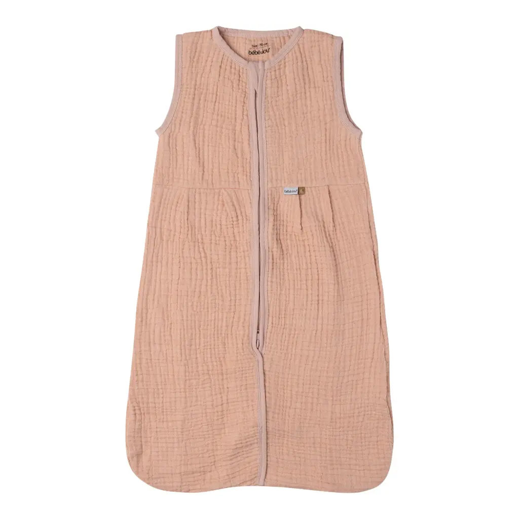 Sleeping bag Summer Muslin 90cm Pure Cotton Pink | Pink