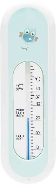 Thermomètre de bain Owl Family | Menthe