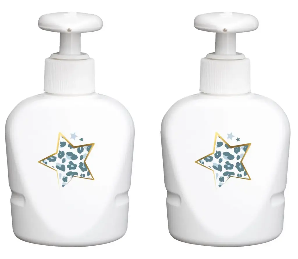 Distributeurs de savon Leopard Blue | Blanc