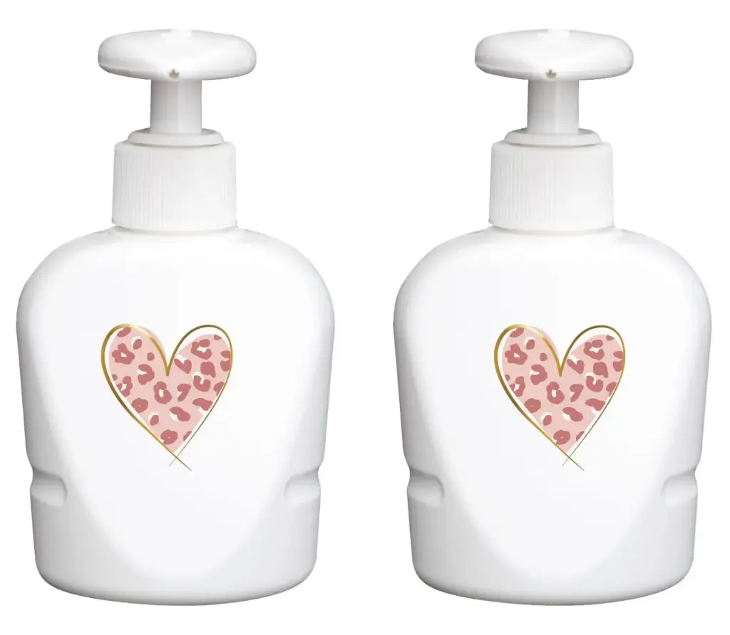 Distributeurs savon Leopard Pink | Blanc