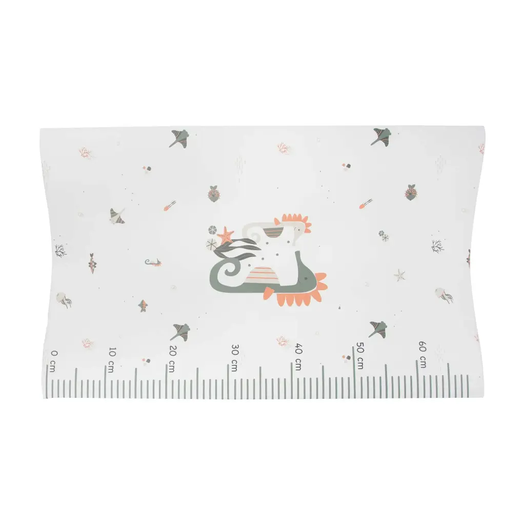 Changing pad 72x44cm Ocean Vibes | White