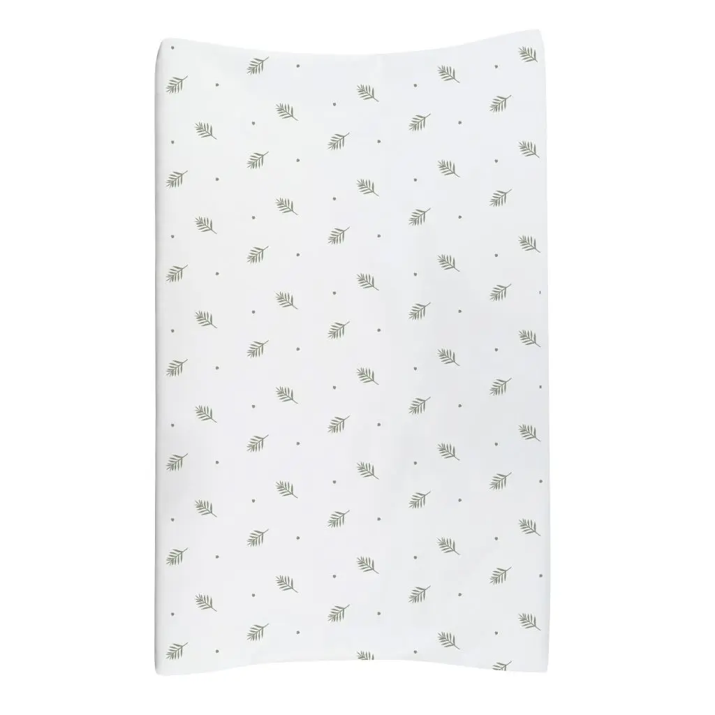 Matelas à langer 72x44cm Pure Leaves Breeze Green | Blanc