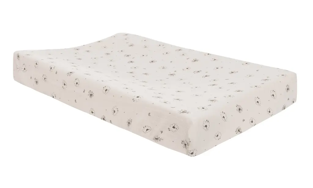 Housse matelas à langer Hydrophile Tiny Sheep | Ecru