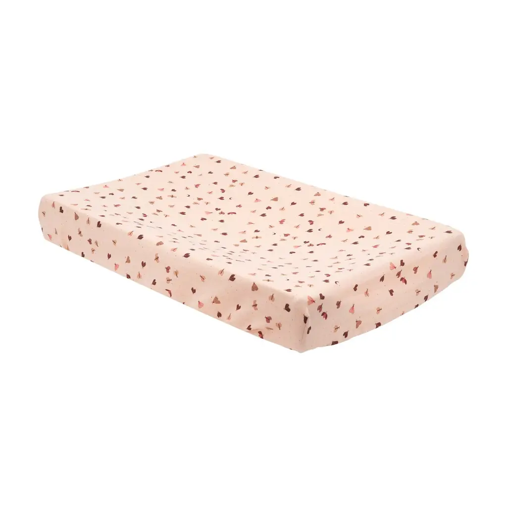 Changing pad cover Muslin Sweet Butterfly | Pink