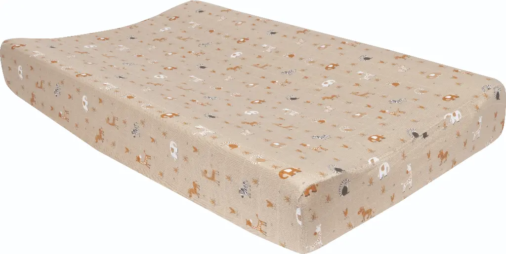 Housse matelas à langer Hydrophile Steppe | Taupe