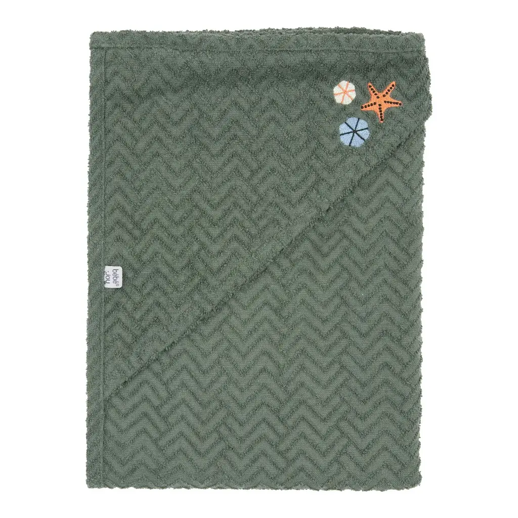 Badcape 75x85cm Ocean Vibes | Groen